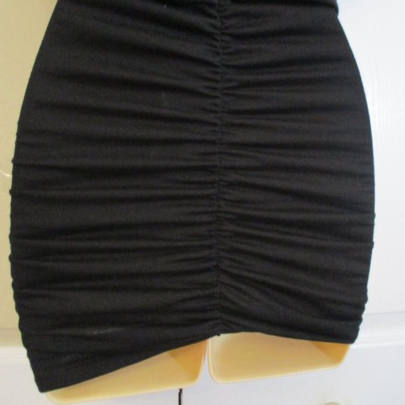 Bodycon Mini Dress Jeweled Shoulder Detail - Picture 7 of 8